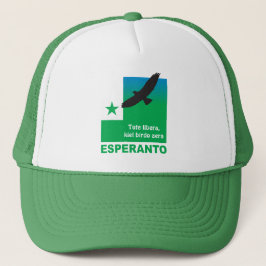 Gorra De Camionero Esperanto / "Tute libera, kiel birdo aera",