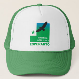 Gorra De Camionero Esperanto / "Tute libera, kiel birdo aera",