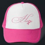 Gorra De Camionero Esperanza - Cinta rosa<br><div class="desc">Diseño de conciencia sobre el cáncer de mama</div>