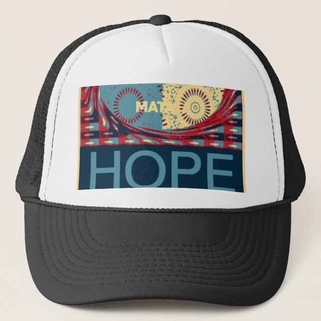 Gorra De Camionero Esperanza Pacífica: Un calmo diseño de Hakuna Mata (Anverso)