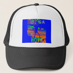 Gorra De Camionero Esperanza psicodélica de Estados Unidos: Arte de l
