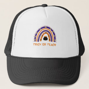 Gorra De Camionero Espinoso y colorido Rainbow Halloween profesor abu