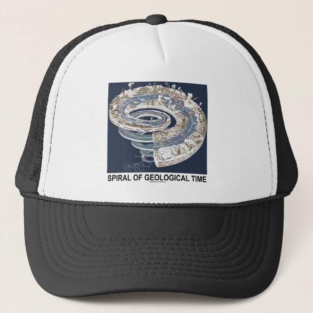 Gorra De Camionero Espiral del tiempo geológico (espiral de la (Anverso)