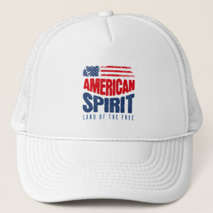 Gorra De Camionero Espíritu Americano – Tierra de los Libres Patrióti