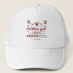 Gorra De Camionero Espíritu de Navidad Personalizado Cargando