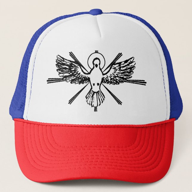 Gorra De Camionero Espíritu Santo en forma de paloma (Anverso)