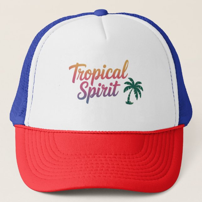 Gorra De Camionero Espíritu tropical (Anverso)