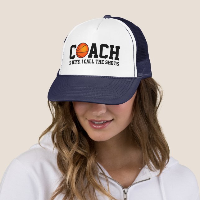 Gorra De Camionero Esposa de 🏀 entrenador de baloncesto (In situ)