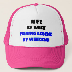 Gorra De Camionero Esposa de la leyenda de la pesca
