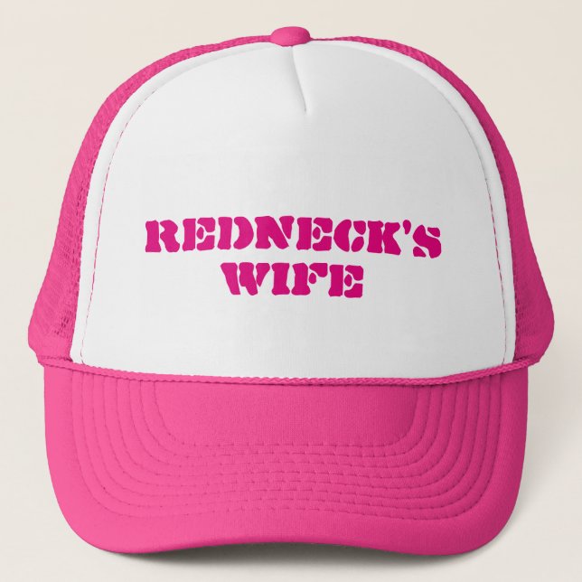 Gorra De Camionero Esposa de Redneck (Anverso)