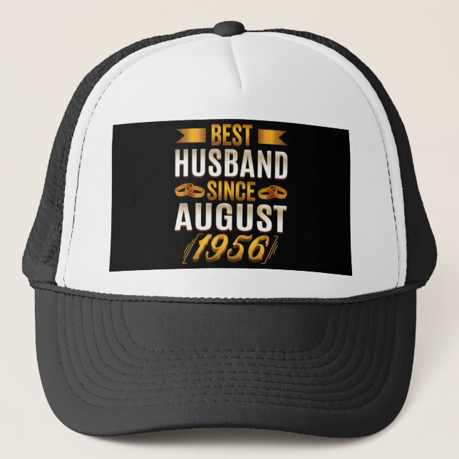Gorra De Camionero Esposa del aniversario del mejor marido (Anverso)