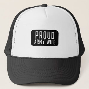 Gorra De Camionero Esposa del ejército orgulloso
