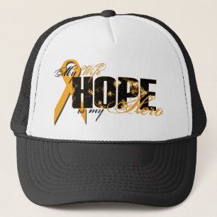 Gorra De Camionero Esposa mi héroe - esperanza de la leucemia