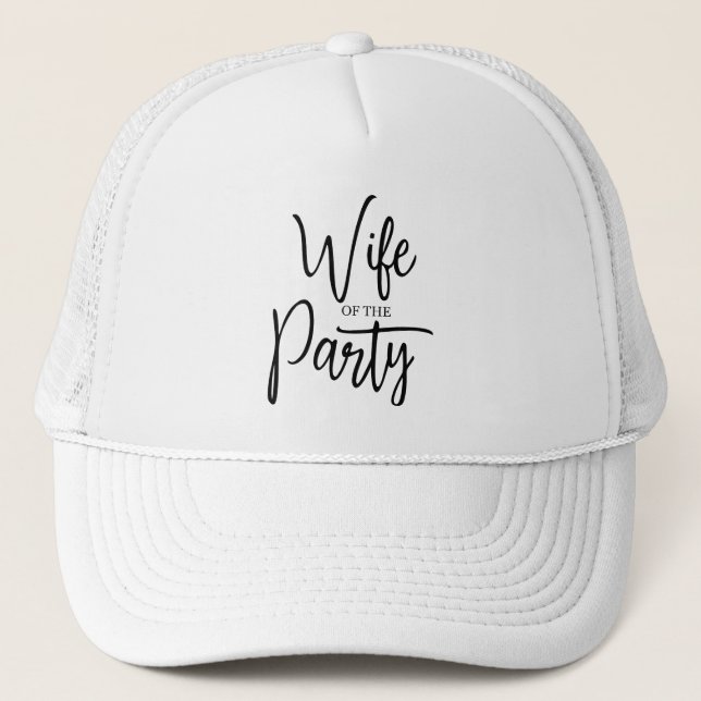 Gorra De Camionero Esposa Moderna de la Fiesta Despedida de Soltera N (Anverso)