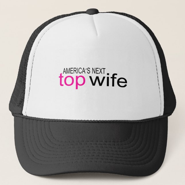 Gorra De Camionero Esposa superior siguiente de Américas de la novia (Anverso)