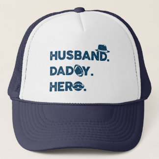 Gorra De Camionero Esposo. Papá. Hero. Gráfico retro
