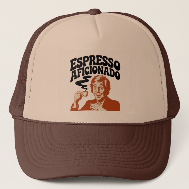Gorra De Camionero Espresso Aficionado - Java Lover (Anverso)
