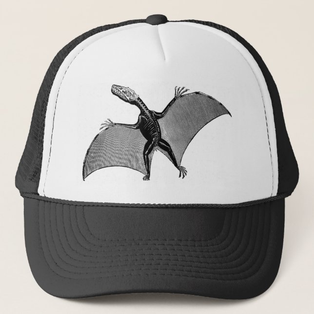 Gorra De Camionero Esqueleto del Pterodactyl (Anverso)