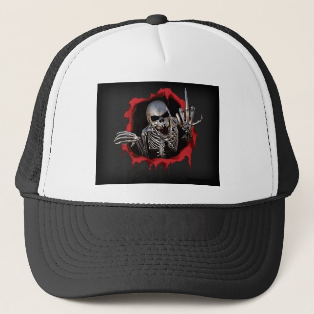 Gorra De Camionero Esqueleto metálico (Anverso)