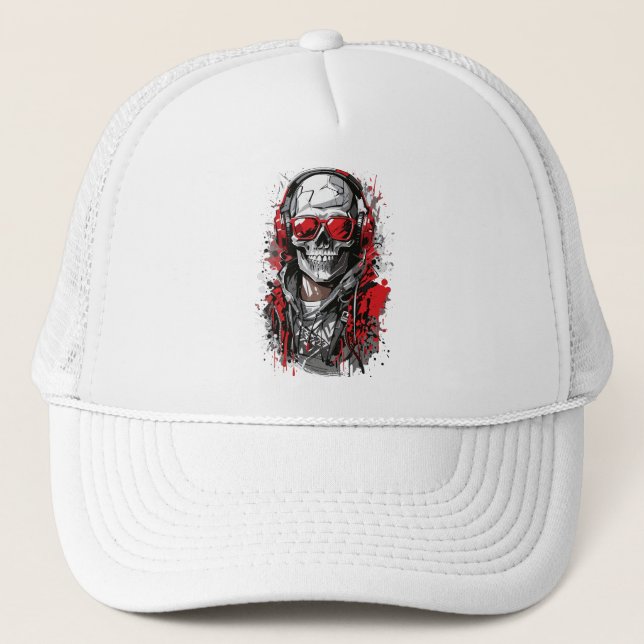 Gorra De Camionero Esqueleto urbano (Anverso)