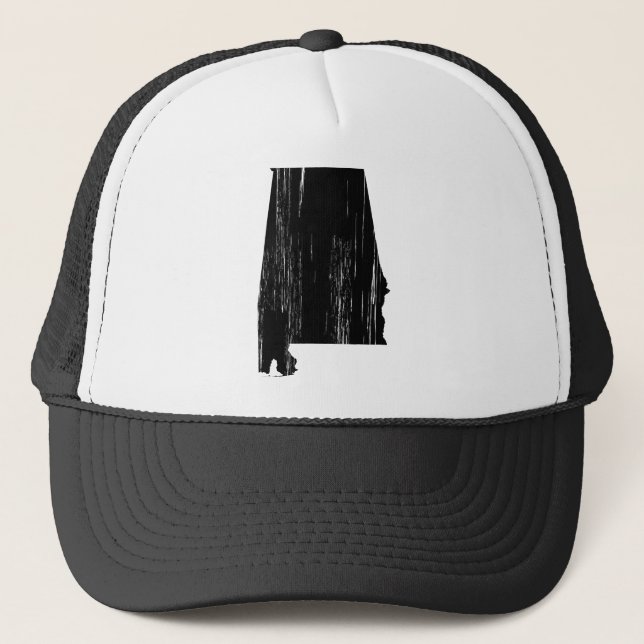 Gorra De Camionero Esquema apenado del estado de Alabama (Anverso)