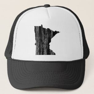 Gorra De Camionero Esquema apenado del estado de Minnesota