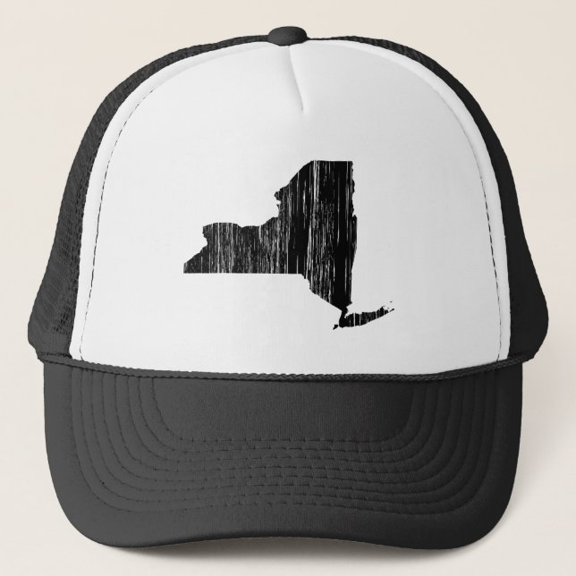 Gorra De Camionero Esquema apenado del Estado de Nuevo York (Anverso)