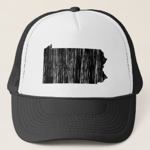 Gorra De Camionero Esquema apenado del estado de Pennsylvania
