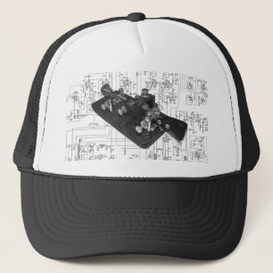 Gorra De Camionero Esquema de clave de radio de código Morse