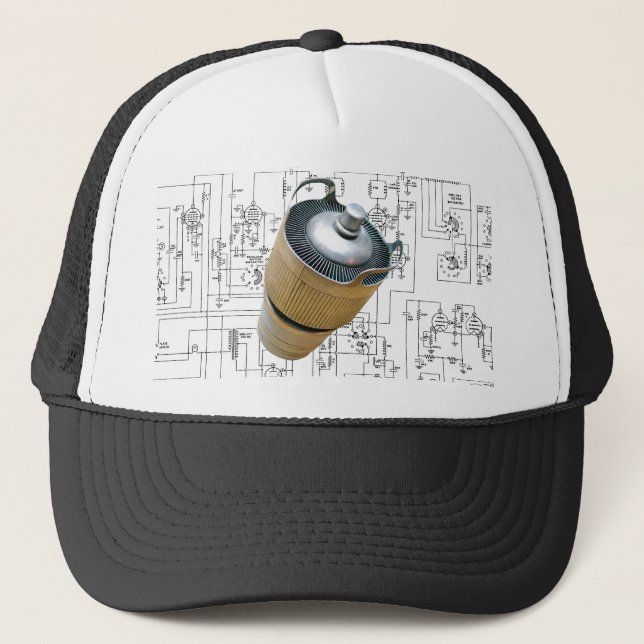 Gorra De Camionero Esquema de tubo de transmisión de cerámica (Anverso)