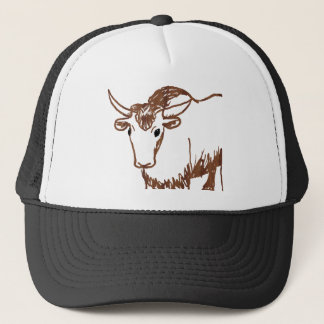 Gorra De Camionero Esquema del dibujo de los yacs, textura de la