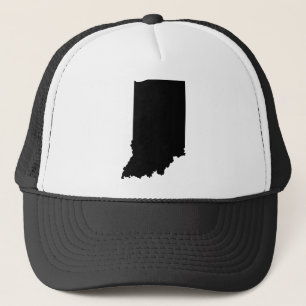 Gorra De Camionero Esquema del estado de Indiana