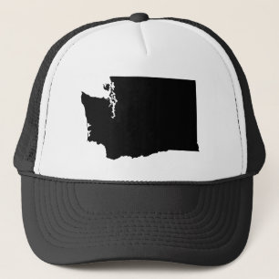Gorra De Camionero Esquema del estado de Washington