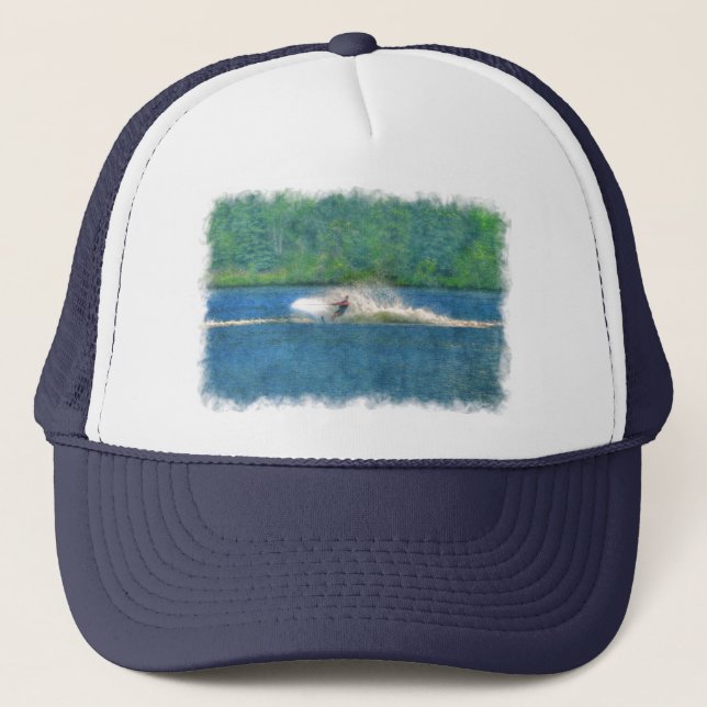 Gorra De Camionero Esquí acuático de verano y lago (Anverso)
