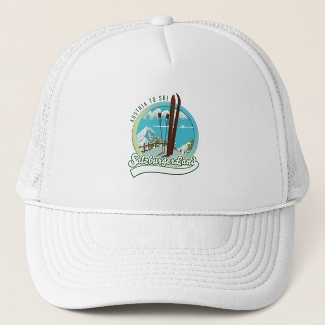 Gorra De Camionero Esquí austríaco de Salzburgerland (Anverso)