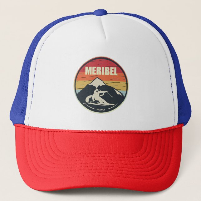 Gorra De Camionero Esquí de Meribel France (Anverso)