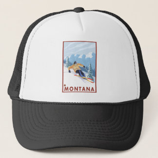 Gorra De Camionero Esquí de nieve cuesta abajo - Montana
