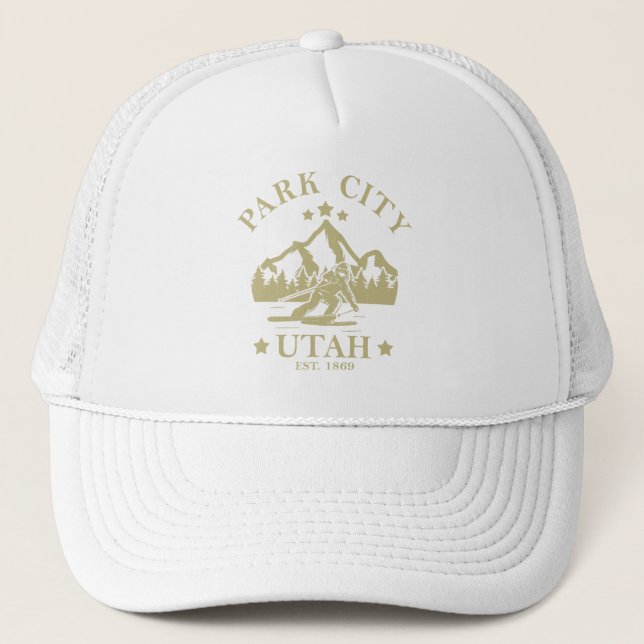 Gorra De Camionero Esquí de Park City Utah (Anverso)