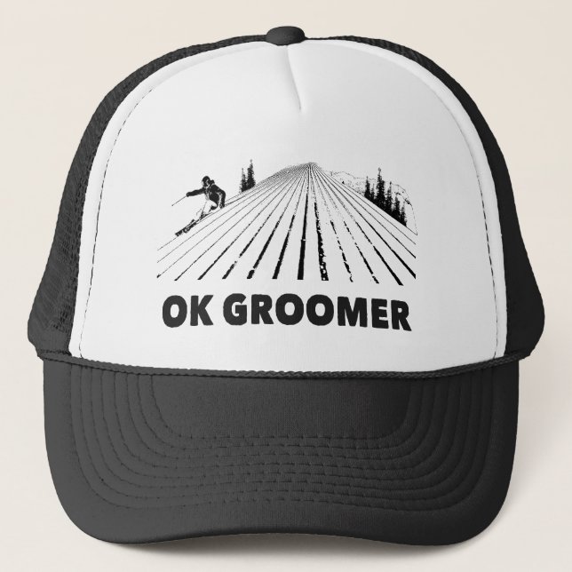 Gorra De Camionero Esquí del Groomer correcto (Anverso)