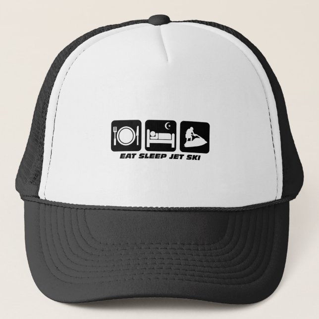 Gorra De Camionero Esquí divertido del jet (Anverso)