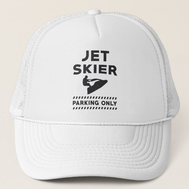 Gorra De Camionero Esquí Jet Ski Jet Skier Sólo Agua (Anverso)