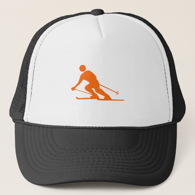 Gorra De Camionero Esquí - Naranja (Anverso)