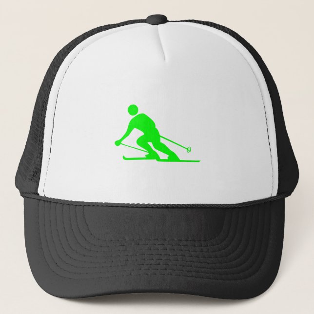 Gorra De Camionero Esquí - Verde (Anverso)
