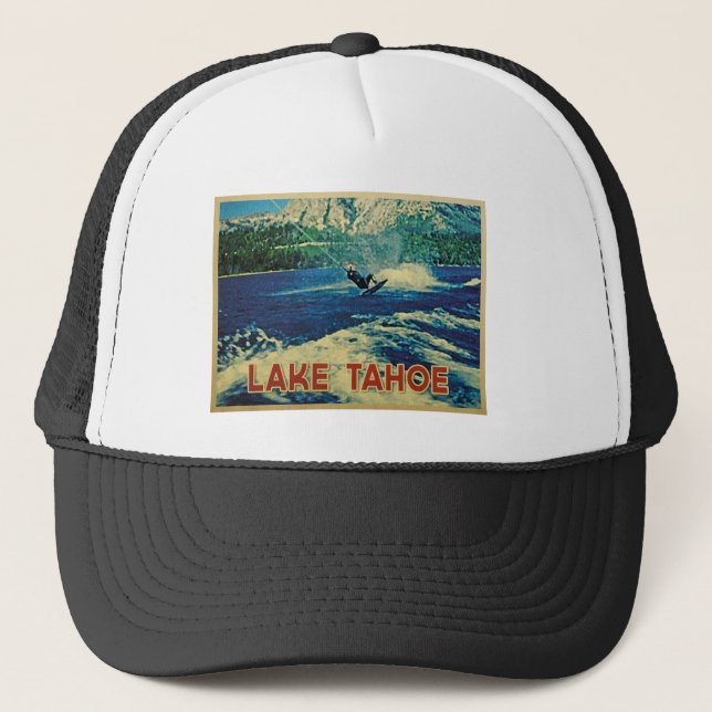 Gorra De Camionero Esquiador acuático del lago Tahoe (Anverso)
