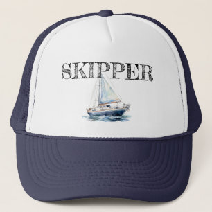Gorra De Camionero Esquiador del tema del yate personalizado