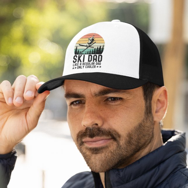Gorra De Camionero Esquiar a papá le gusta una pista de esquí diverti (Subido por el creador)