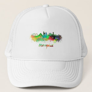 Gorra De Camionero Esquina de Memphis en acuarela