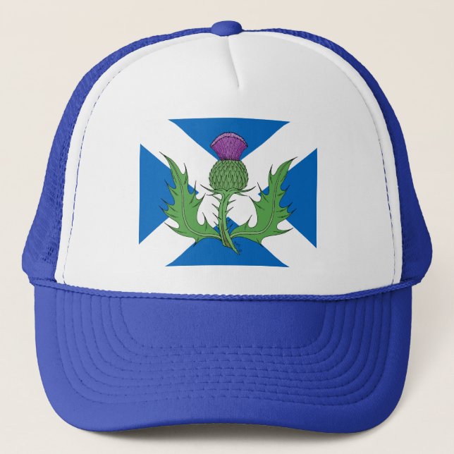 Gorra De Camionero Esquisto y Saltire escoceses (Anverso)