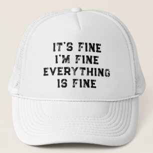 Gorra De Camionero Está bien, estoy bien, todo está bien regalo diver
