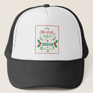 Gorra De Camionero Esta Casa Cree en Jesús